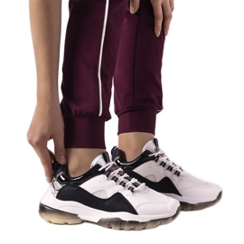 Crno -bijele tenisice s ombre potplatom Laugh bijela