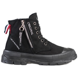 Goodin Tenisice s ukrasnim zatvaračem crna