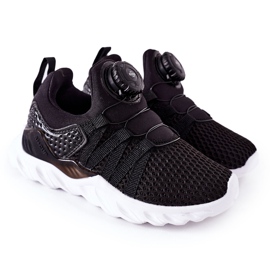 Dječje sportske cipele s gumbom ABCKIDS, crne crna