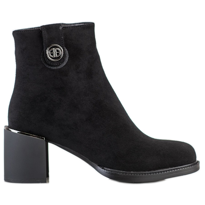 Filippo Čizme od antilopa na širokom stupu crno