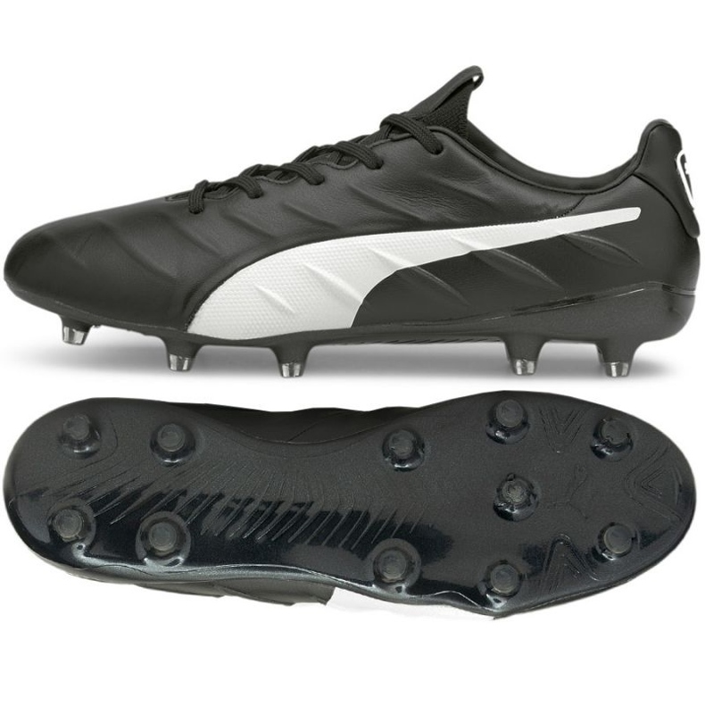 Puma King Platinum 21 FG/AG 106478 01 tenisice za nogomet crno crno