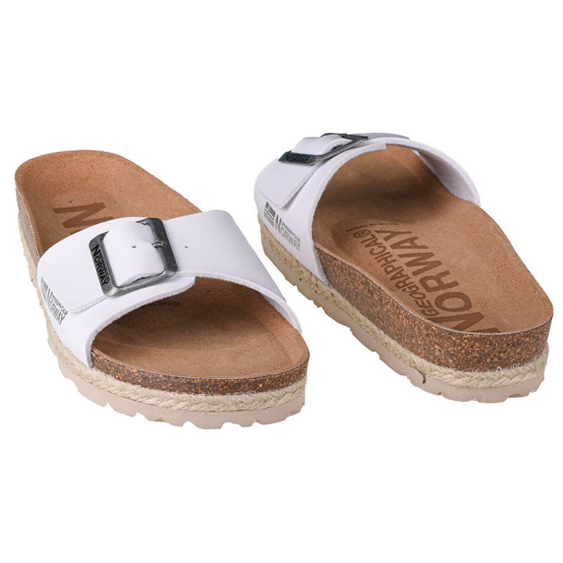 Geographical Norway Papuče Geografska Norveška Sandalias Bios Pala Hebilla W GNW20419-17 bijela