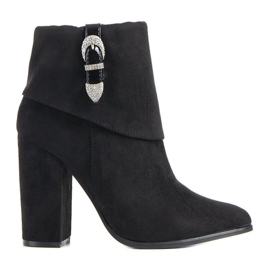 Crne elegantne čizme na stupu Esgle crna