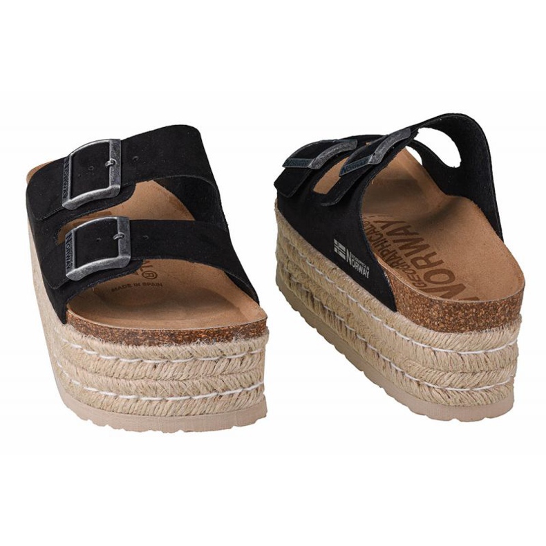 Geographical Norway Papuče Geografska Norveška Sandalias Plataforma Comoda W GNW20405-01 crno