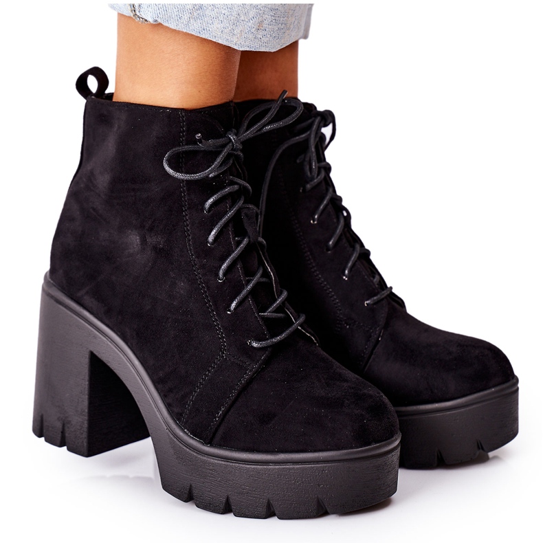 PS1 Tople čizme od antilopa na traci Black Direction crno