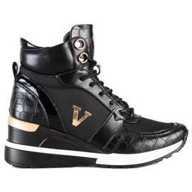 Visoka VINCEZA Sneaekrsy crna