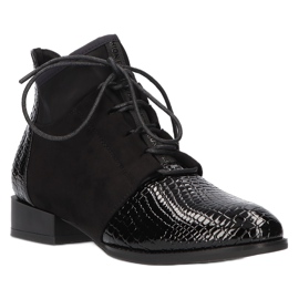 Ženske čizme kožne Filippo crne DBT3034 / 21 BK crna