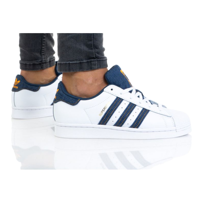 Cipele adidas Superstar Jr H04025 bijela mornarsko plava