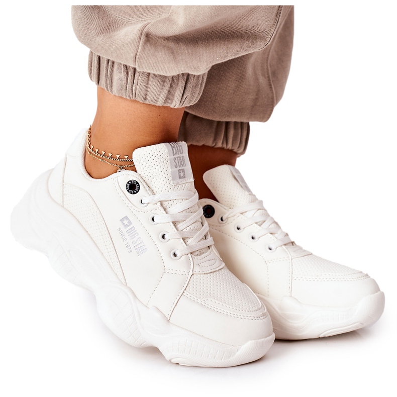 Ženske sportske cipele Memory Foam Big Star II274359 Bijele bijela