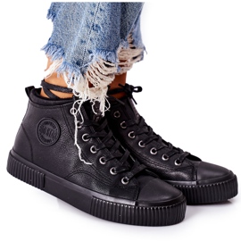 Visoko izolirane tenisice Big Star II274157 Crne crna