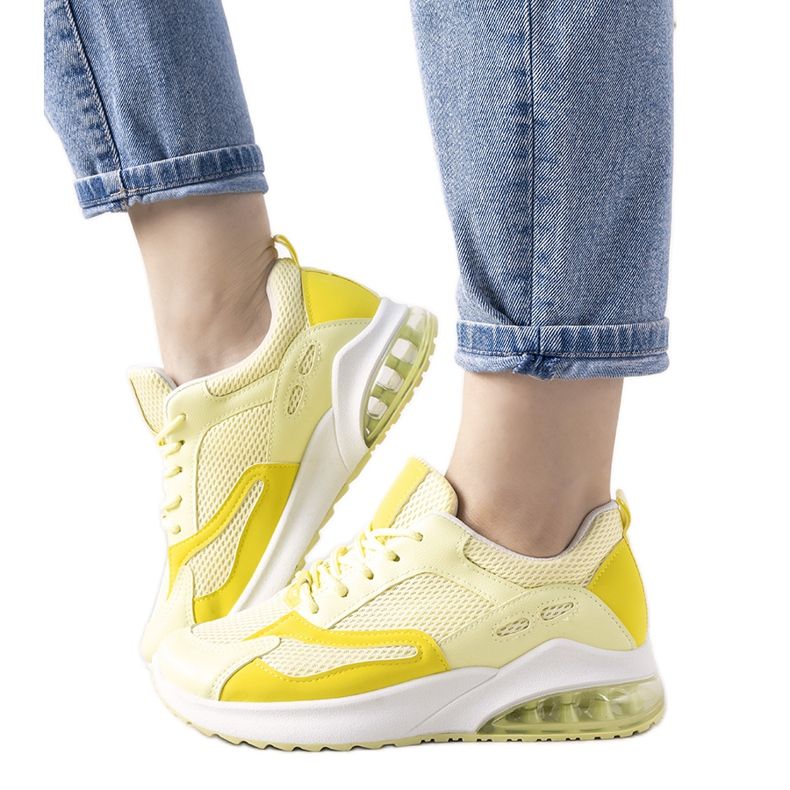 Žute pastelne sportske tenisice Marcon žuta boja