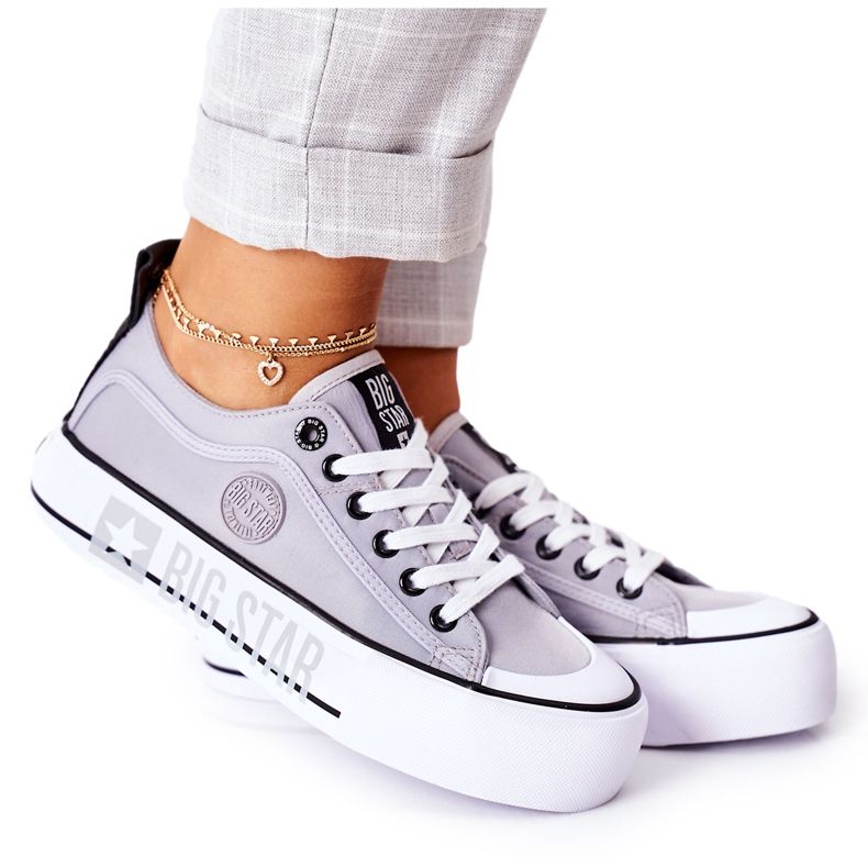 Tenisice na platformi Big Star II274023 Siva