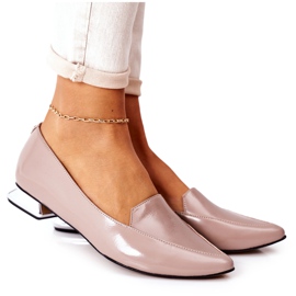 Mokasine na srebrnoj peti Laura Messi 2013 Cappuccino višebojan