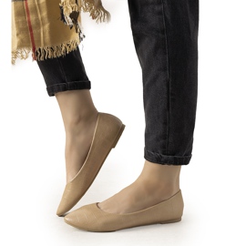 Bež balerine u uzorku krokodilske kože Camilia