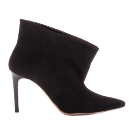 Marco Shoes Kožne igle s produženim prednjim dijelom crna