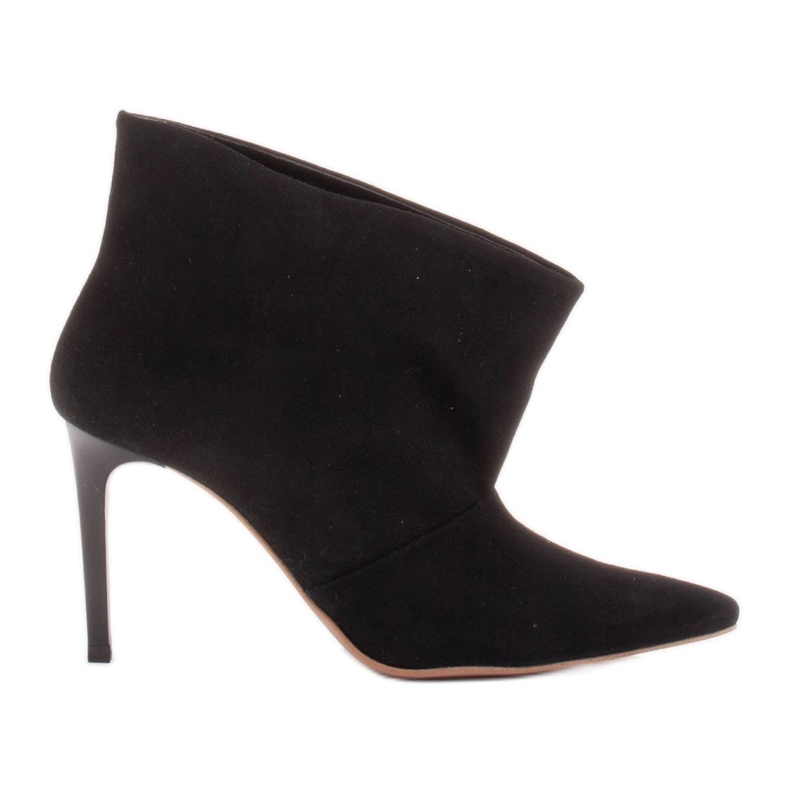 Marco Shoes Kožne igle s produženim prednjim dijelom crno