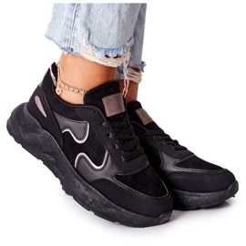 PE1 Ženske sportske cipele Tenisice Black Bethell crno