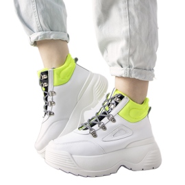 Bijele tenisice na visokom potplatu Eloquence bijela