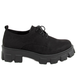 Crne mokasine s debelim potplatom 8363 Crna