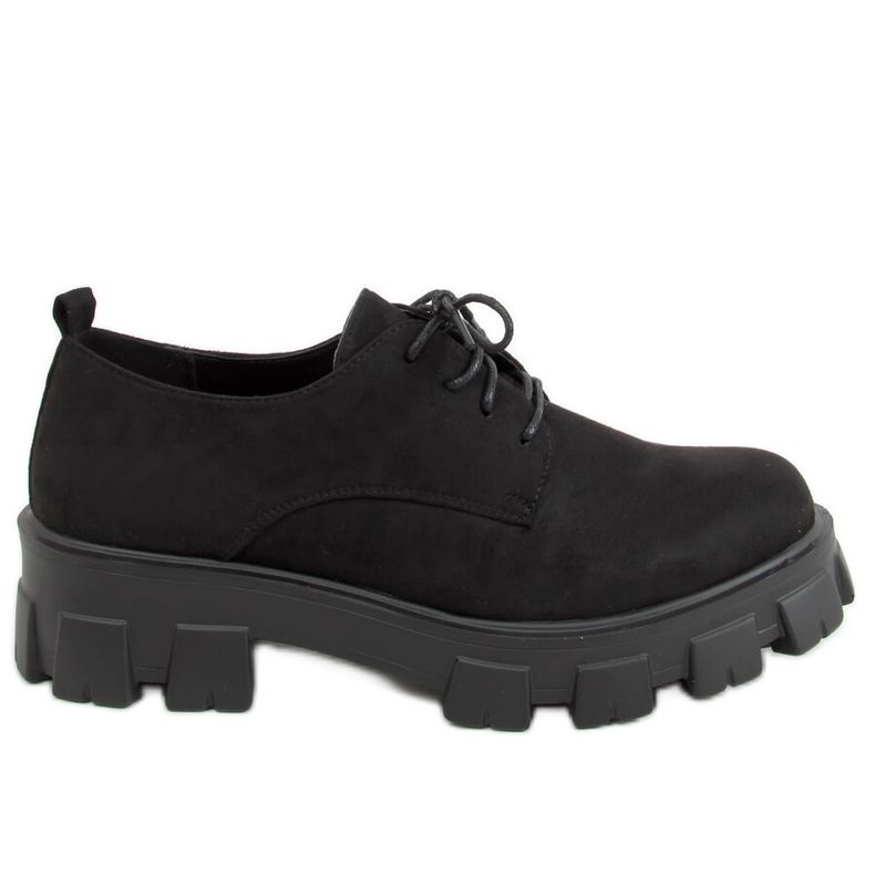 Crne mokasine s debelim potplatom 8363 Crna crno