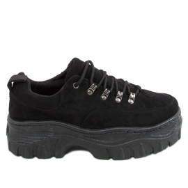 Crne 6290 Crne sportske cipele s visokim potplatom crno