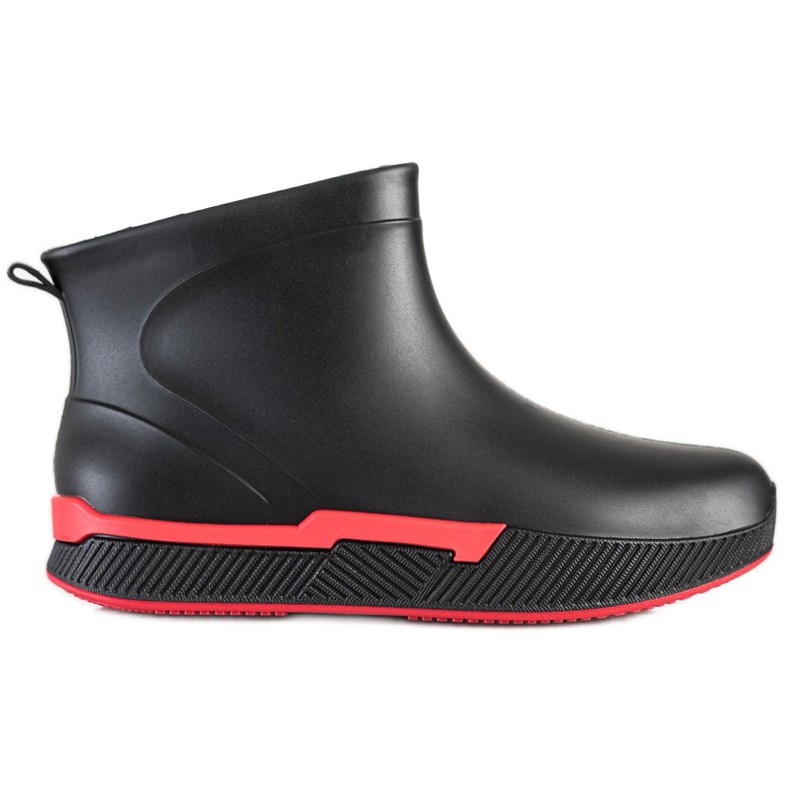 SHELOVET Kratke galoše na platformi crno