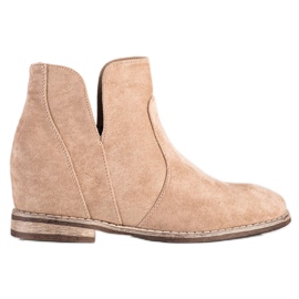 S. BARSKI Kaubojske čizme na Koturnie S.BARSKI bež