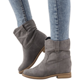 Violetta sive ženske čizme siva