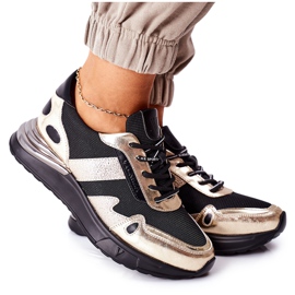 Vinceza Ženske sportske cipele Tenisice Crna i zlatna Manitoba zlatni