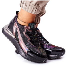 Vinceza Ženske sportske cipele Tenisice crne Multi Buckland crna