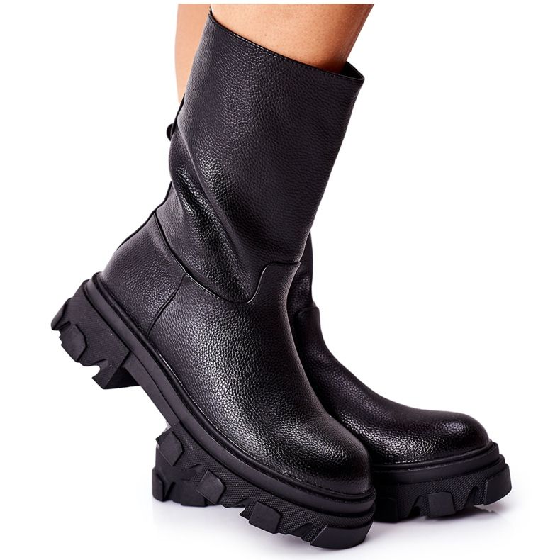 S.Barski Visoke čizme na crnom Loren Traper