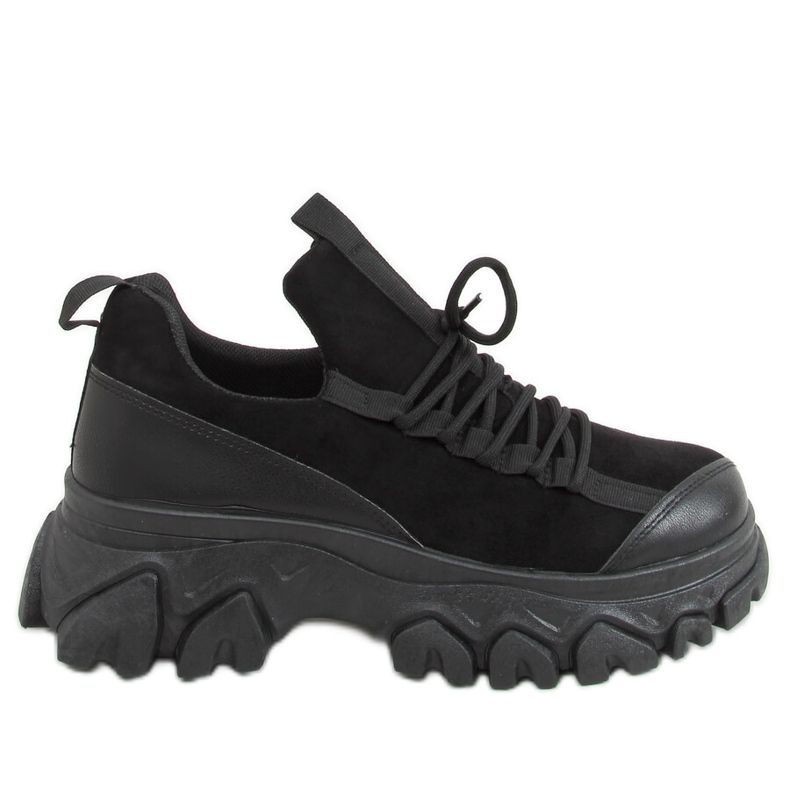 Crne NB520P Crne sportske cipele s visokim potplatom crno