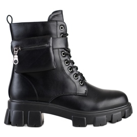 SHELOVET Topli radnici s džepom crna