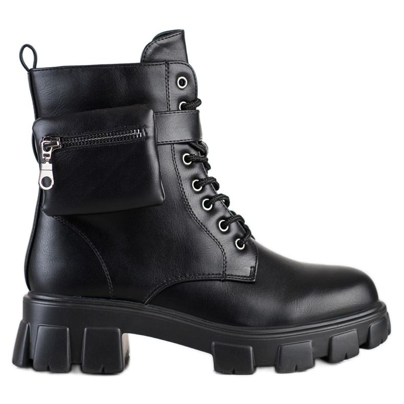 SHELOVET Topli radnici s džepom crno