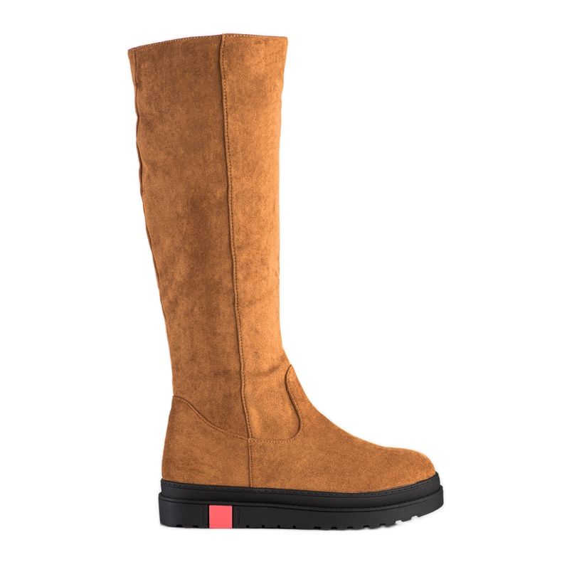 Seastar Čizme od antilopa na platformu smeđa