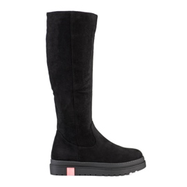 Seastar Čizme od antilopa na platformu crna