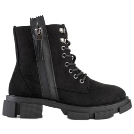 Cm Paris Crne zamke s ukrasnim zatvaračem crna