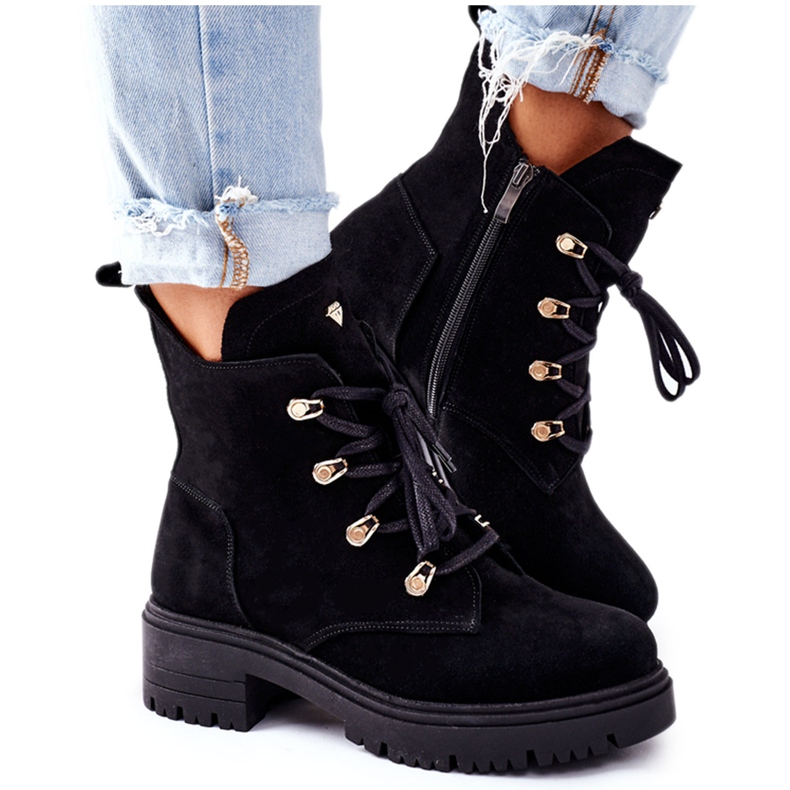 Ženske antilop crne čizme Nicole 2674 crno