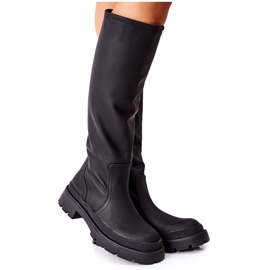 S.Barski Ženske visoke čizme Crna Što se događa