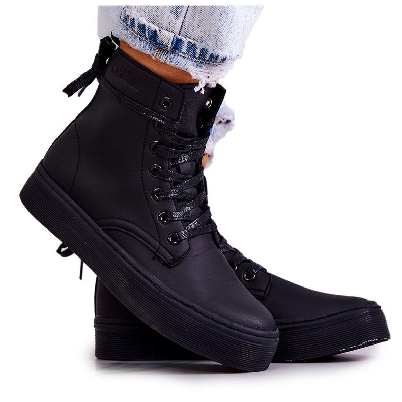 Ženske visoke tenisice Big Star II274096 Crne crno