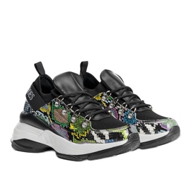 Crne tenisice na visokom potplatu Lissa crna