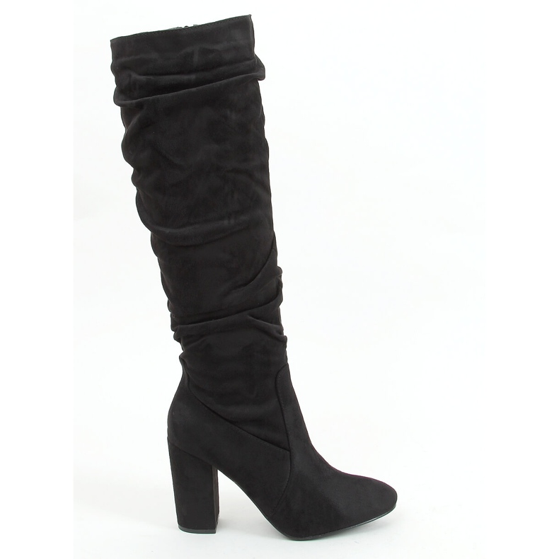 Klasična crna visoka potpetica W18005 Crna crno