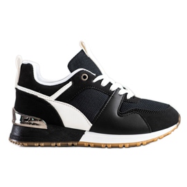 SHELOVET Crne sportske tenisice crna