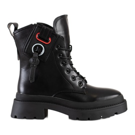 Seastar Crni radnici s eko kožom crna