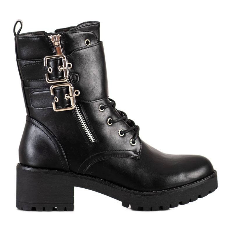 Cm Paris Crni radnici s kopčama crno