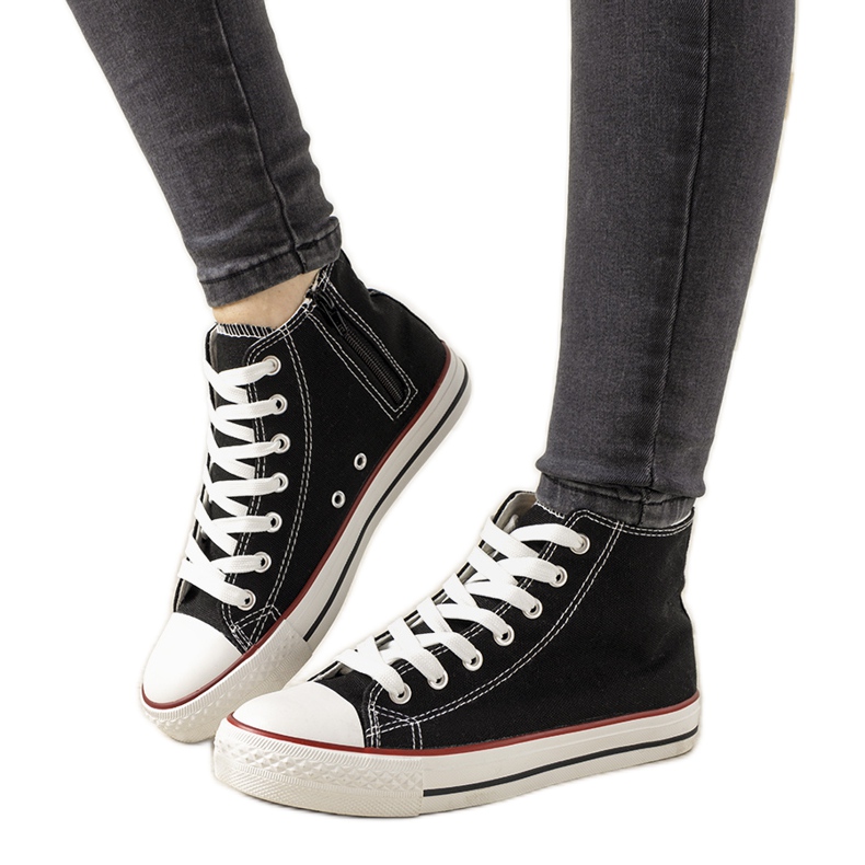 Crne Mediana tenisice do gležnja crno