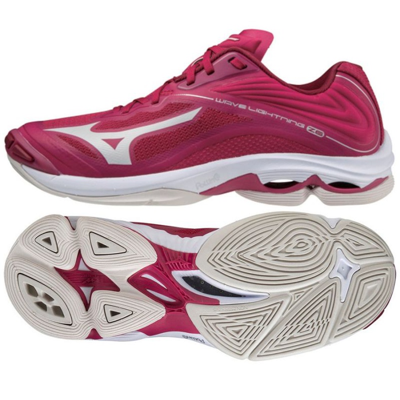 Mizuno Wave Lightning Z6 Low W V1GC200064 cipele za odbojku crvena naranče i crvene