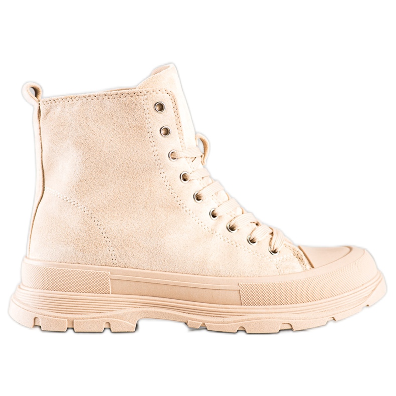 Seastar Visoke tenisice od antilopa bež