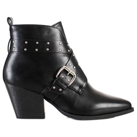 Lucky Shoes Rock čizme na postu crna