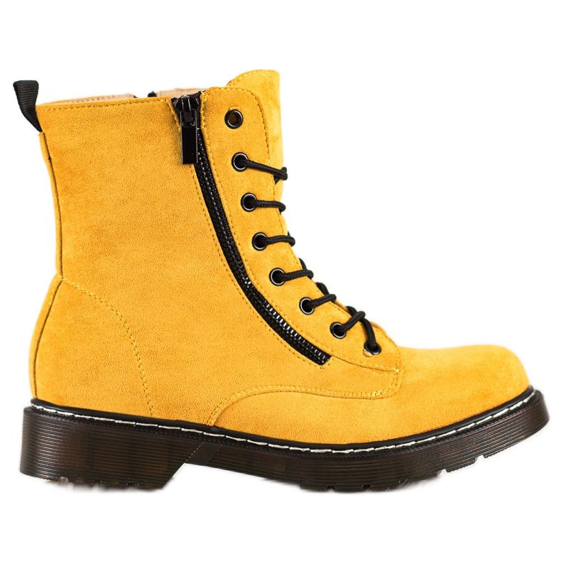 SHELOVET Žute hvatačice s ukrasnim zatvaračem žuta boja